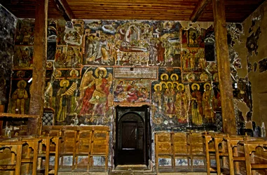 Freski w kościele Mariackim, klasztor Ardenica, Albania